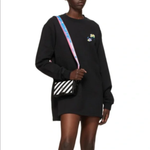 off white check arrows dress floral